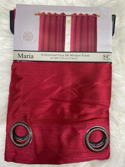 Maria faux silk curtain