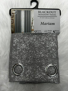 Silver Mariam blackout curtain