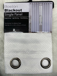 Boston white blackout curtain
