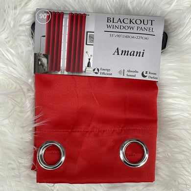 Amani red curtain