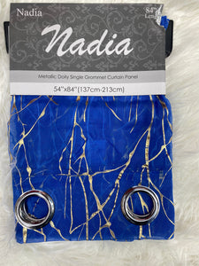Royal blue Nadia curtain