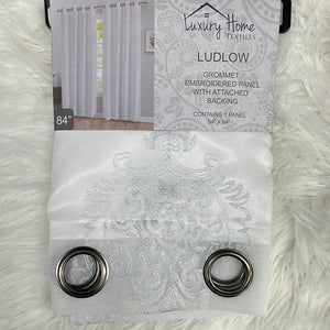 Ludlow white curtain
